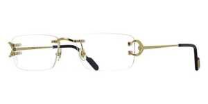 NWT Cartier CT0344o-003 Gold 56mm Glasses